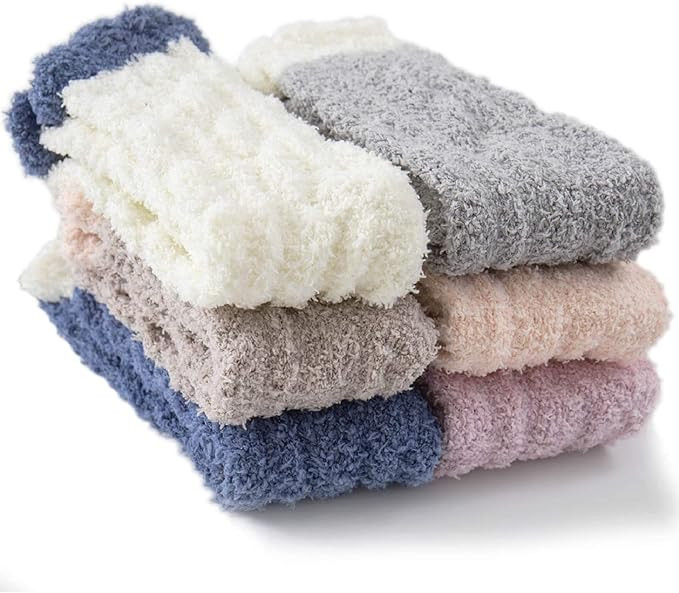 TEHOOK Thicker Warm Fuzzy Socks-Gifts for Women-Fluffy Cozy Socks-Stocking Stuffer-Women Socks Si... | Amazon (US)