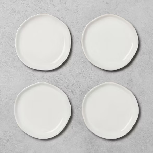 Stoneware Appetizer Plate Sour Cream - Hearth & Hand™ with Magnolia | Target