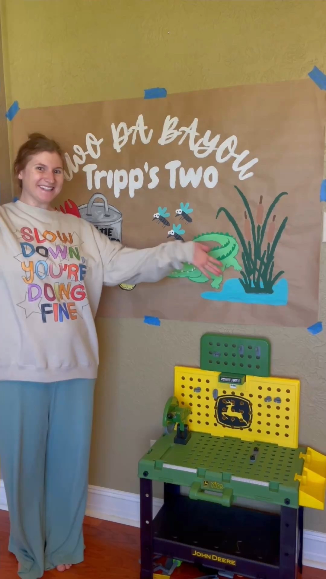 DIY birthday banner • party decorations • brown paper banner • painted banner • projector • arts and crafts • 2nd birthday 

#LTKSaleAlert #LTKKids #LTKFamily