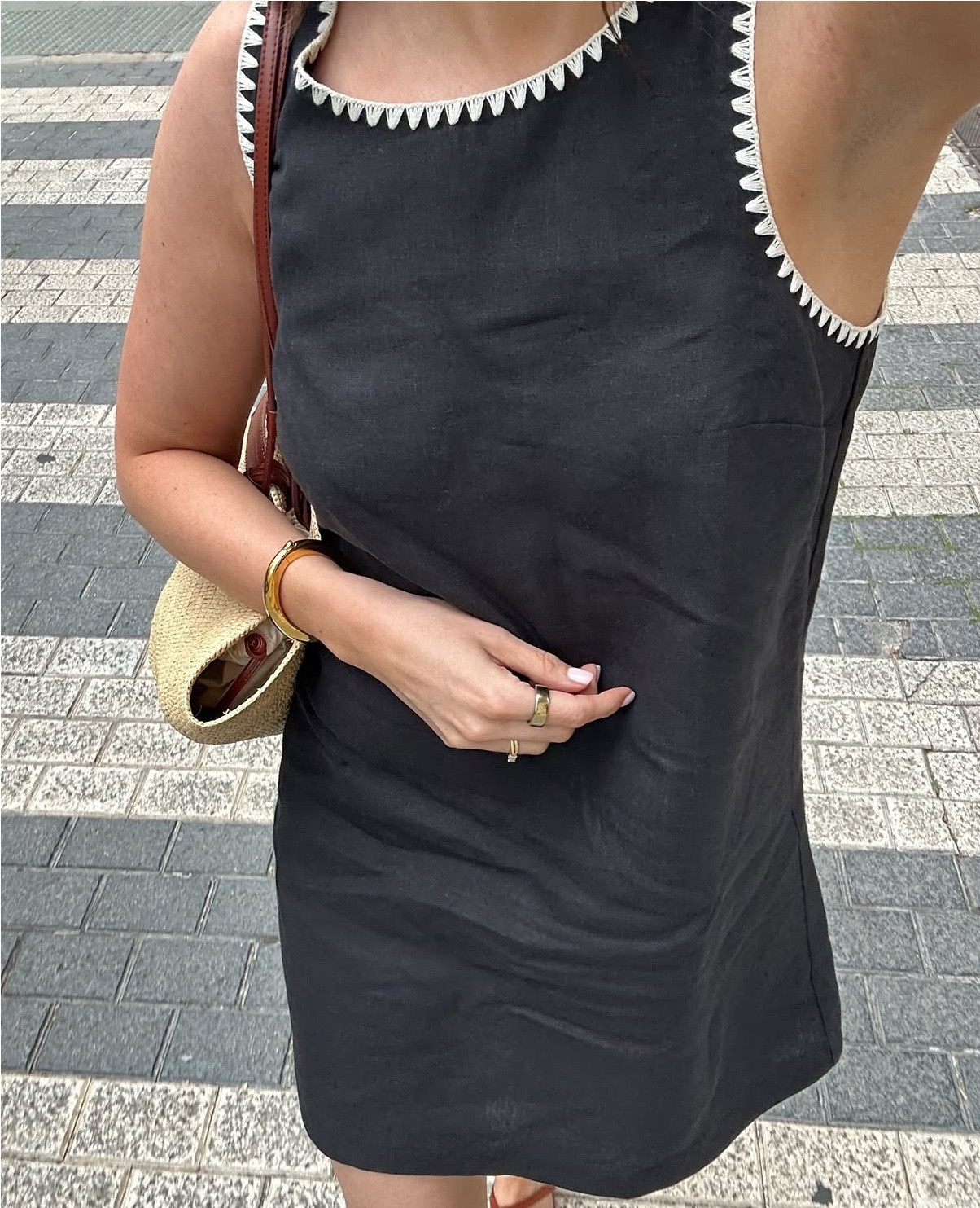 A summer holiday moment in Sezane linen, the perfect little black dress for summer days

#LTKstyletip #LTKsummer #LTKdresses