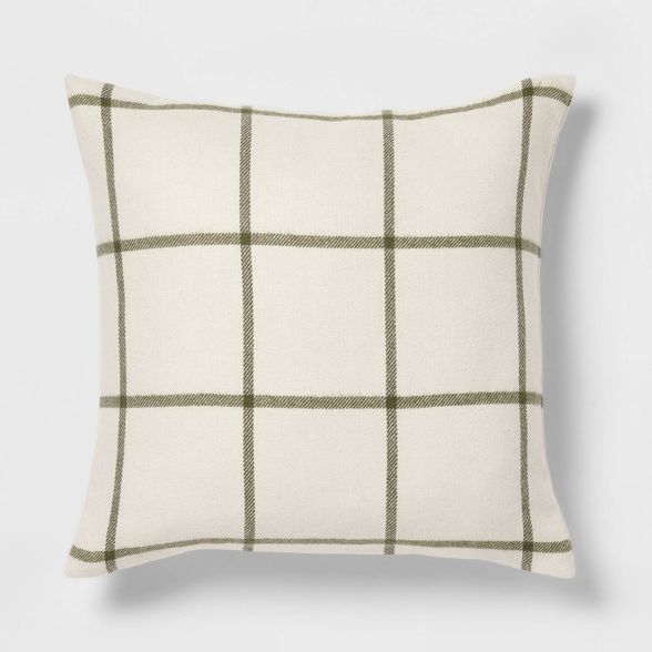 Windowpane Plaid Christmas Throw Pillow - Threshold™ | Target