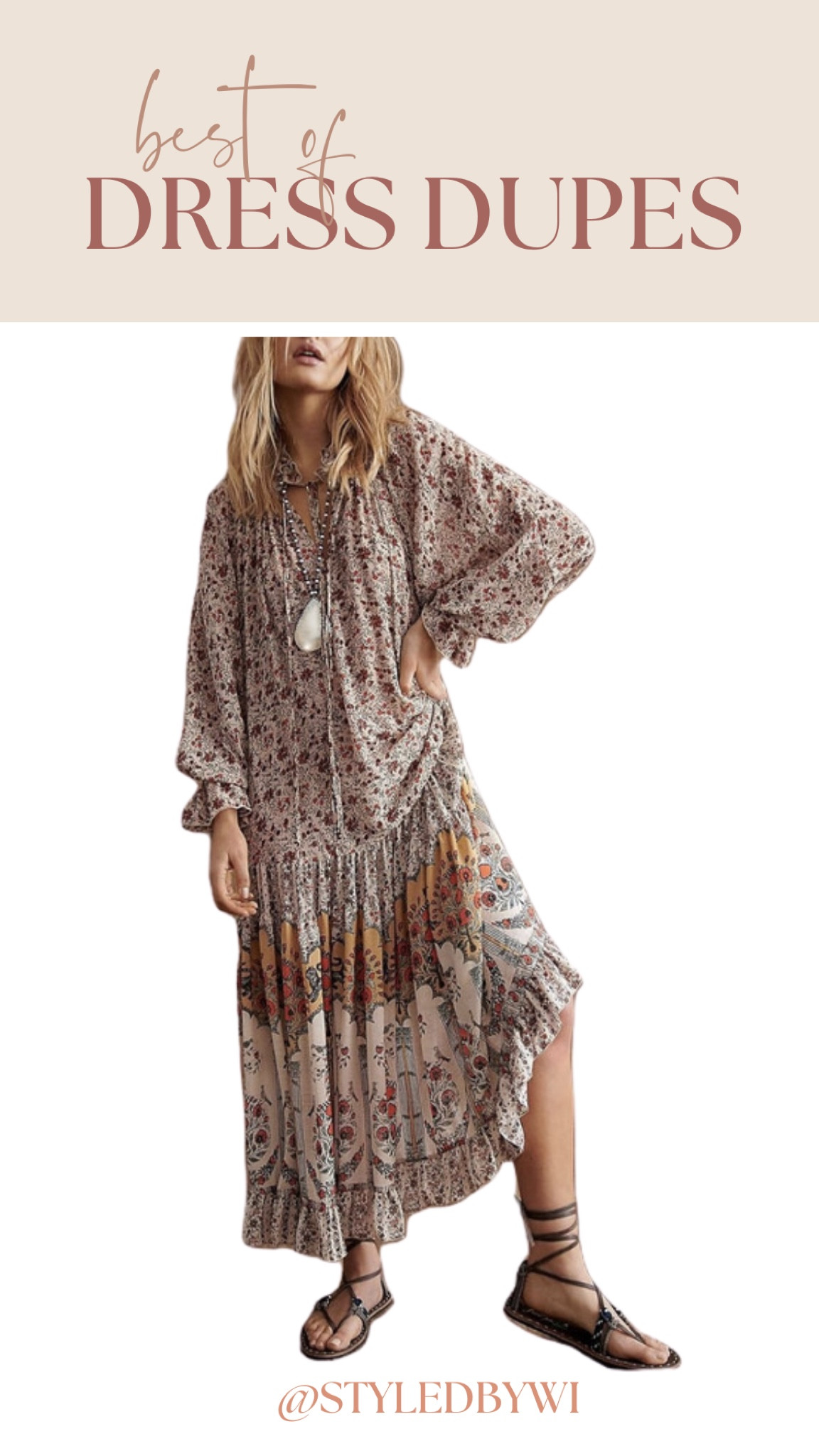 Free People dress dupe 