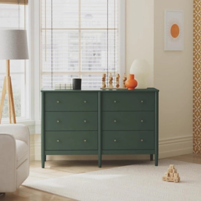 DaVinci Frem 6-Drawer Dresser, Forest Green | Ashley Homestore