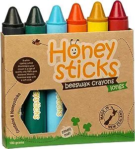 Honeysticks 100% Natural Beeswax Crayons - Jumbo Size Crayons for Toddlers and Kids Developing a ... | Amazon (US)