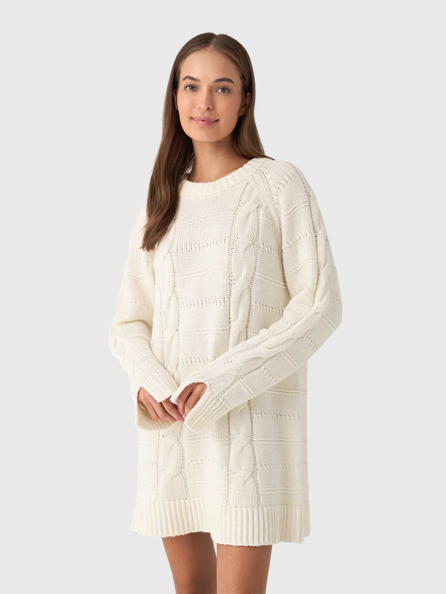 CIAO LUCIA
                      
                     Women's Pria Cable Knit Sweater Dress | Saint Bernard