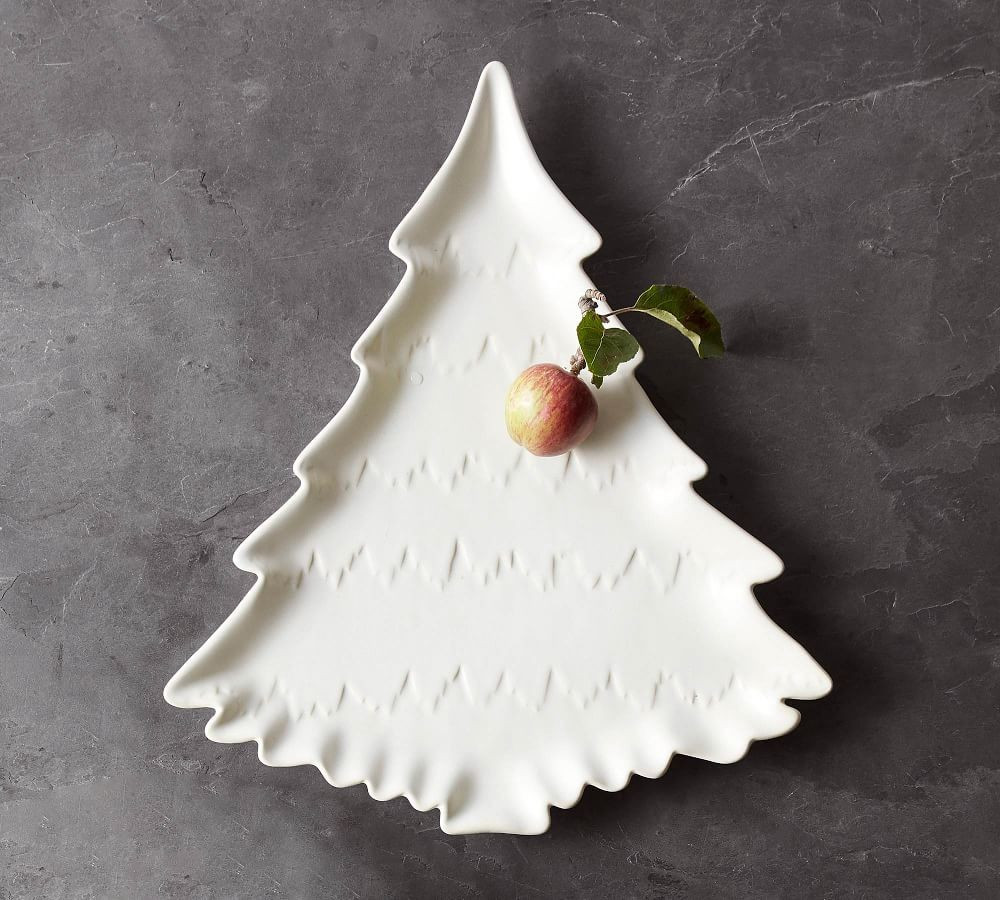 Holiday Tree Stoneware Serving Platter | Pottery Barn (US)