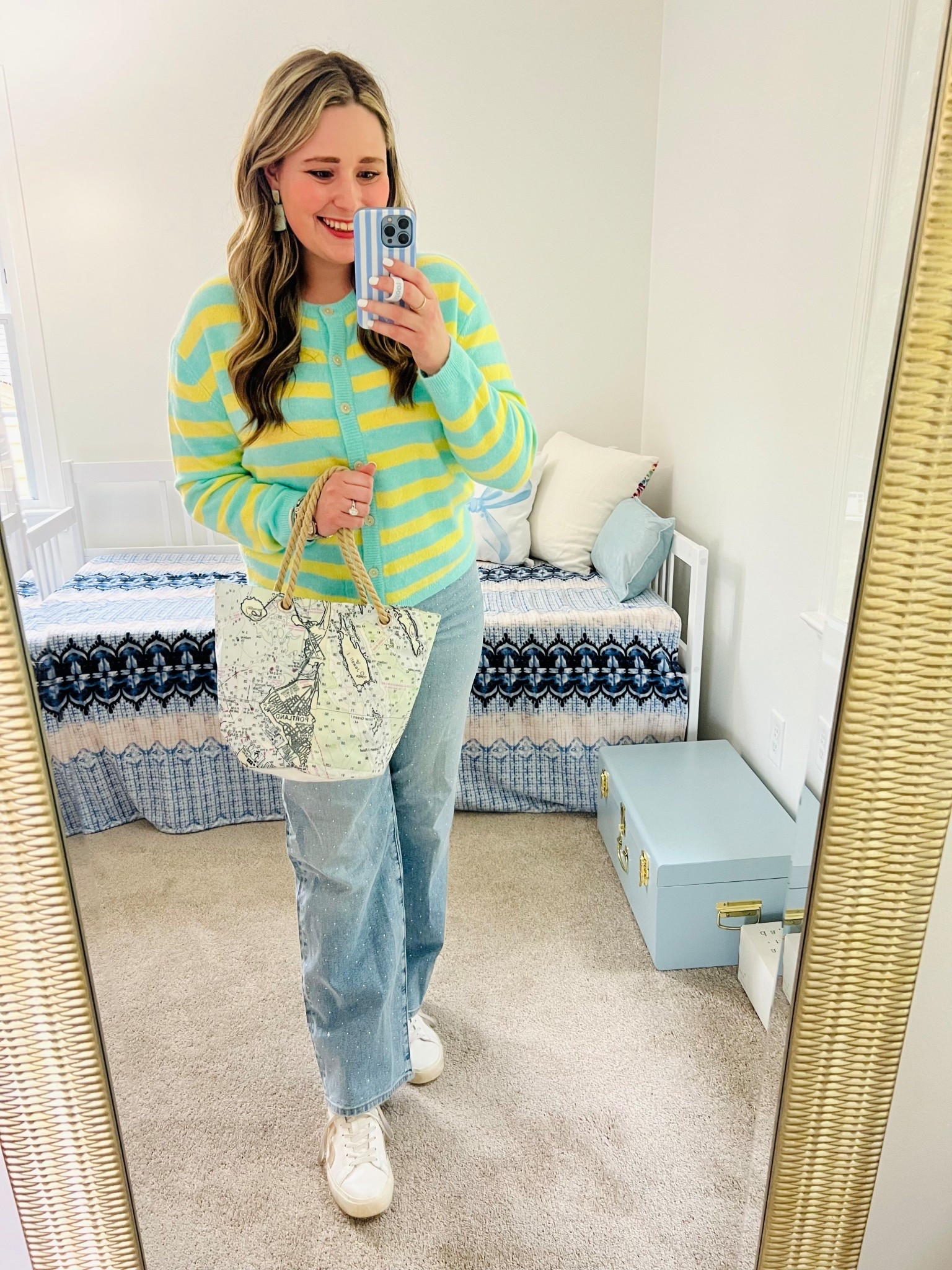 Casual Spring Outfit || Striped Cardigan 

#LTKootd