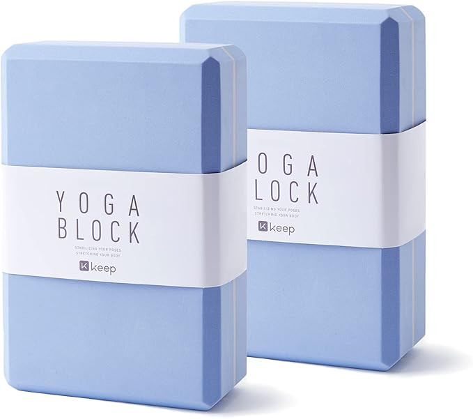 KEEP Yoga Block, High-Density EVA Foam 2 Pack Yoga Block with Non-Slip Textured Surface, Supporti... | Amazon (US)