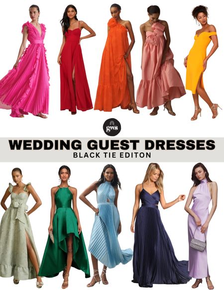 If you have a black tie event or formal wedding this summer, we have the perfect #weddingguestdress for you! In every color of the rainbow of course! 🌈

#LTKWedding #LTKFindsUnder100 #LTKStyleTip