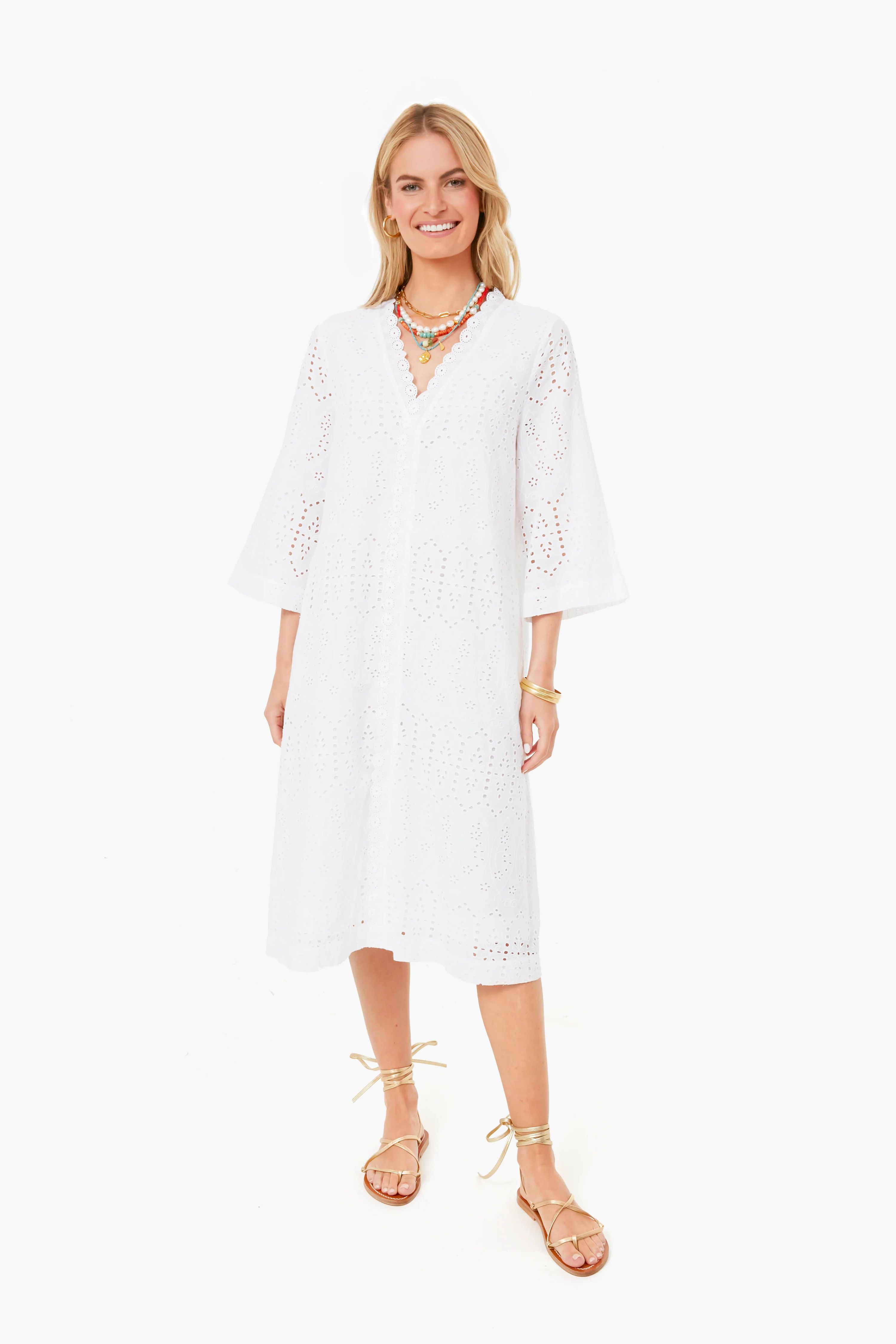 Provincial Eyelet Cote D'azur Caftan | Tuckernuck (US)