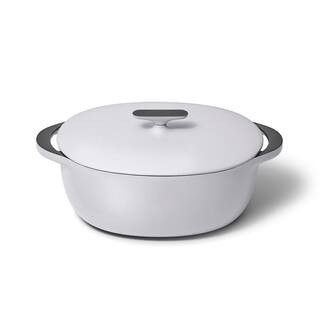 8qt Oval Dutch with Lid Gray | The Home Depot