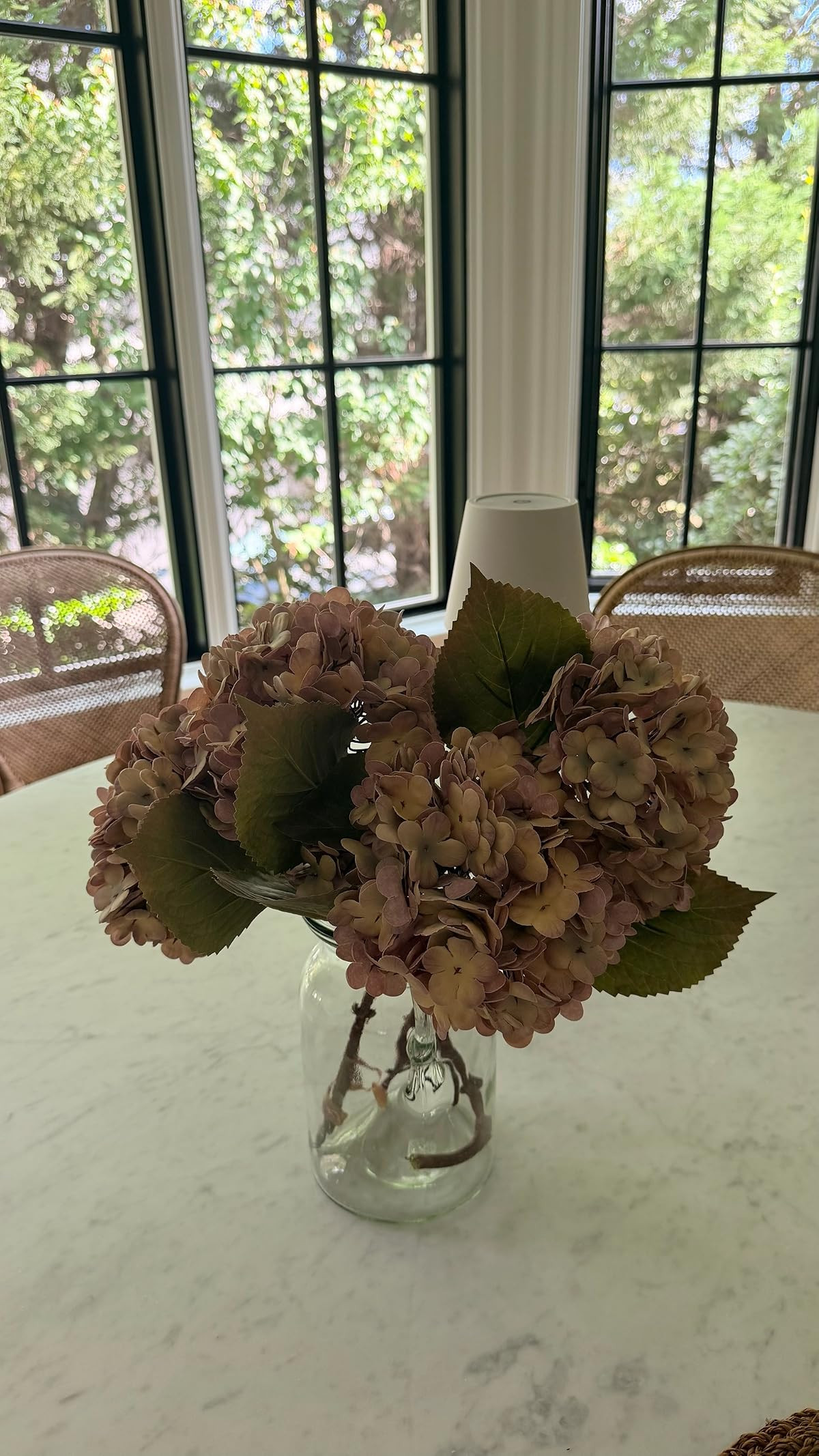 Artificial hydrangeas that make fall decorating feel easy without needing to replace them in two weeks. Pretty, full, and perfect for styling in a vase, entryway, kitchen, or anywhere that needs a little seasonal refresh. 

 #LTKmomlife #LTKSeasonal #LTKHome