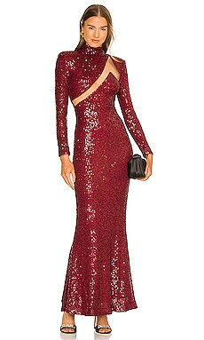 Michael Costello x REVOLVE Houston Gown in Burgundy from Revolve.com | Revolve Clothing (Global)