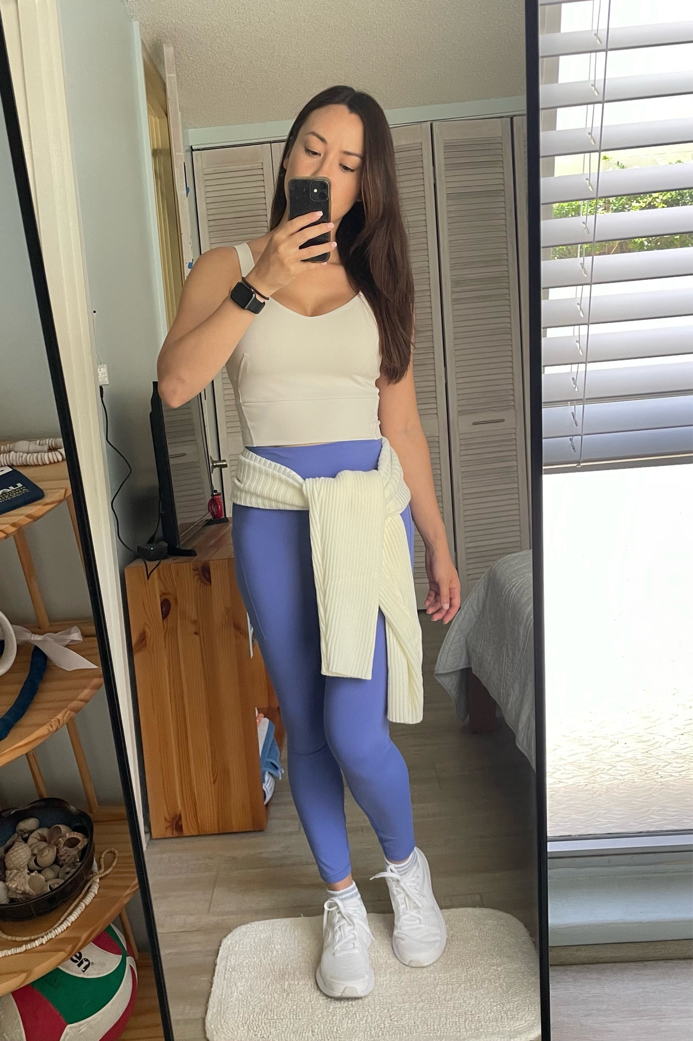 lululemon OOTD | Pilates Athleisure Aesthetic 

I wear the shrug for on-the-go and just tie it around my waist if it gets too hot.  

This shrug is really lightweight and perfect for the summer weather.  I wear it with EVERYTHING and it was a steal on Amazon!  Goes well with all of my lululemon outfits ☀️

Pilates Outfit | Active Wear Outfits Summer | Outfit  Ideas | Athleisure Fashion | lululemon leggings

lululemon Wunder Train Straight Strap Tank Top
-Color: Bone
-Size: 6 
***this fits snug compared to other lululemon tops so you may want to size up if you don’t like a snug fit

lululemon Wunder Train High-Rise Tight with Pockets 25”
-Color: Wild Indigo 
-Size: 6

Amazon Bolero Shrug
-Color: white
-Size: Small 
***this looks more off white than pure white

lululemon Blissfeel 2 running shoes
-Color: white/white/light vapor



#LTKstyletip #LTKSeasonal #LTKfit