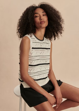 Athena Pointelle Knit Vest | Varley US