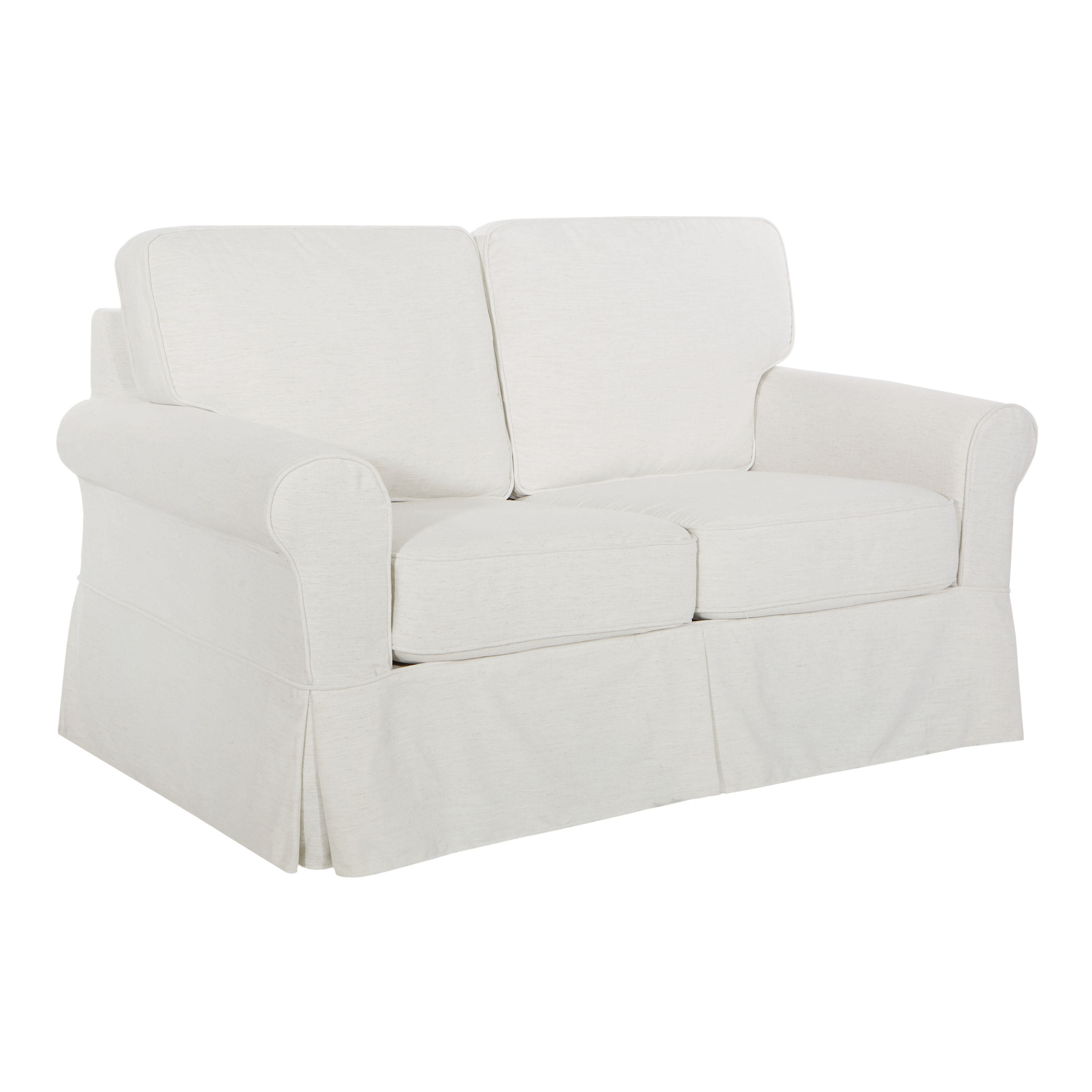 Richmond Linen Slipcover Loveseat | World Market