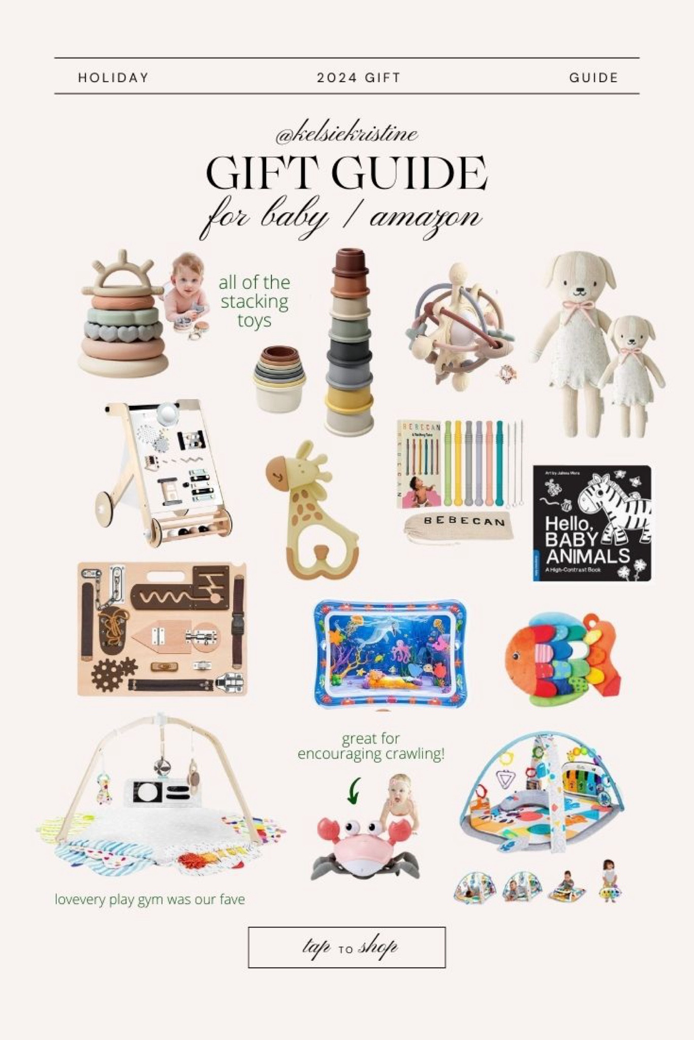 GIFT GUIDR for baby from Amazon // gift ideas for baby / baby toys / baby may haves / tummy time mat / teething toy 

#LTKGiftGuide #LTKHoliday #LTKBaby