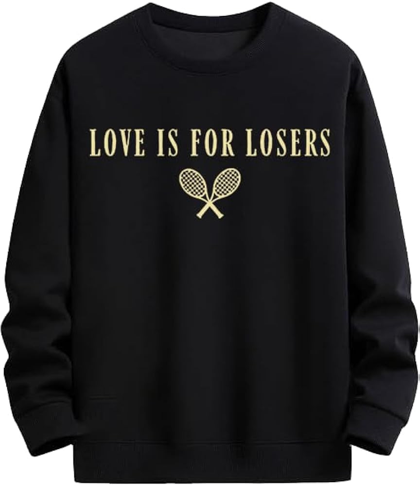 DarkJoy Love Is For Losers Tennis Sweatshirt, Love Is For Losers Tennis Shirt, Gift for Tennis Pl... | Amazon (US)