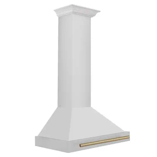 ZLINE 30" Autograph Edition Stainless Steel Range Hood with Stainless Steel Shell and Accents - C... | Bed Bath & Beyond