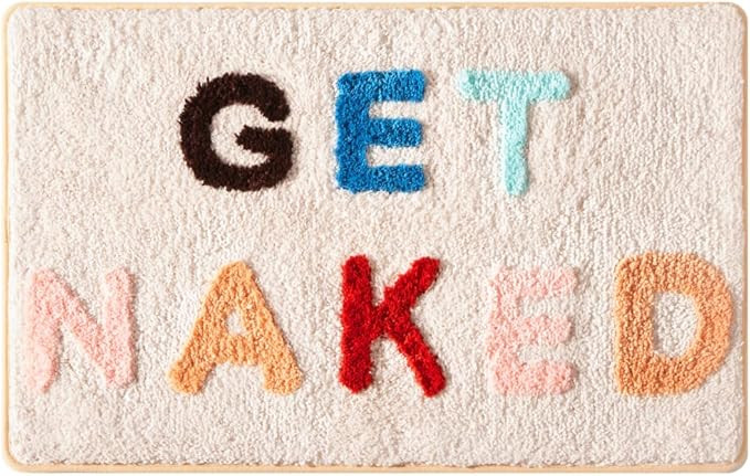 Abound Lifestyle Bath Mat, Cute Bath Mat, Fade Resistant Cute Bathroom Decor, Funny Tufted Microf... | Amazon (US)