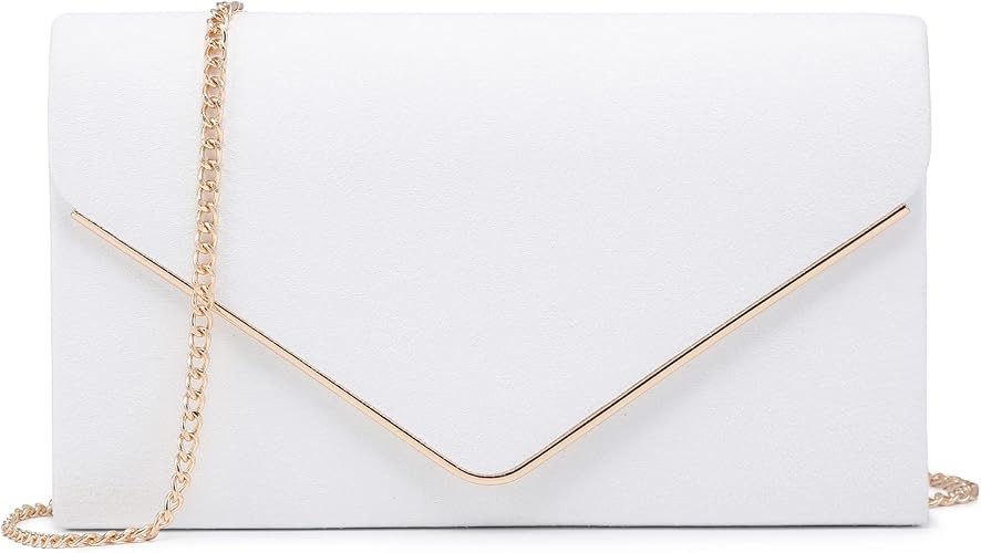 Dasein Women Faux Suede Evening Clutch Bags Formal Party Clutches Wedding Purses Cocktail Prom Cl... | Amazon (US)