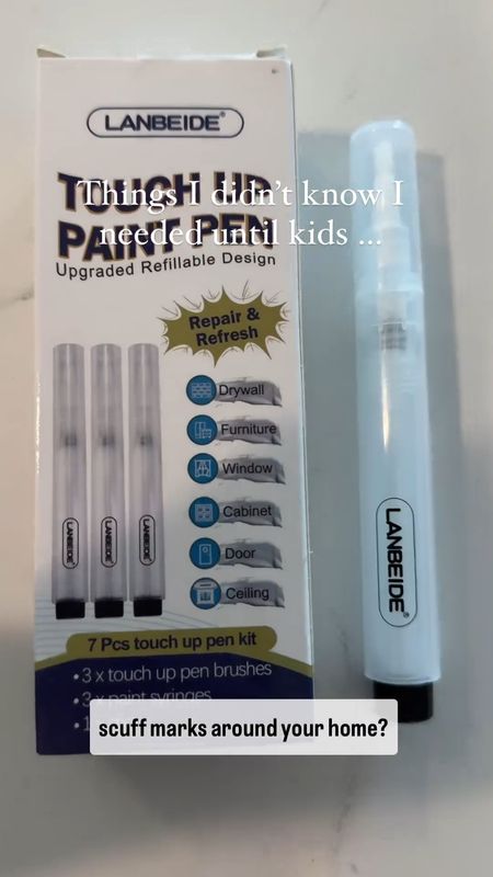 Posted @withregram • @oak.haus.collective Do you have a bunch of nicks or scuff marks around your home? This paint pen is super handy and I love that I can just keep it in our kitchen drawer to pull out whenever needed! 

Less than $10 for a pack of 3! 

#painttips #diytips #homestyling #virtualinteriordesign #raleighinteriordesign #interiordecorating

#LTKFamily #LTKHome #LTKVideo