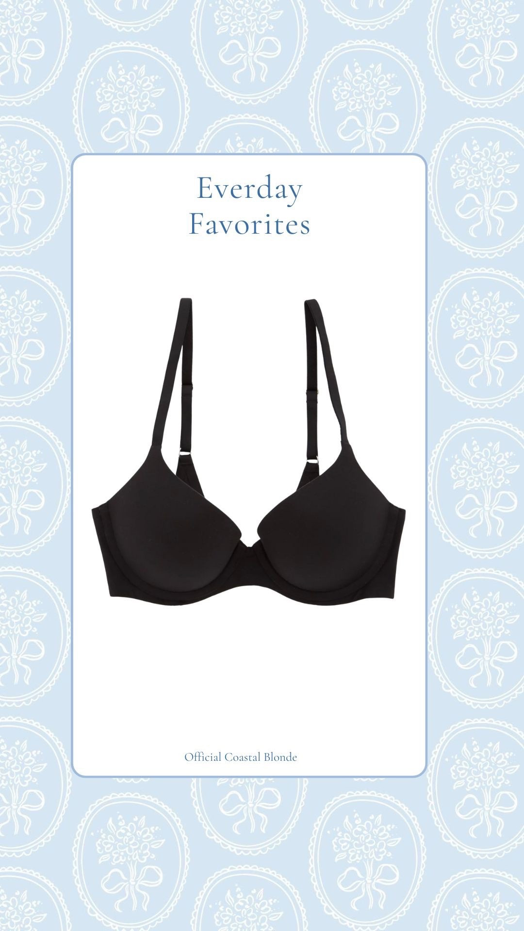 Everyday favorites 
Demi push-up bra 
Super comfy material and flattering for flatter chests 

#LTKPetite