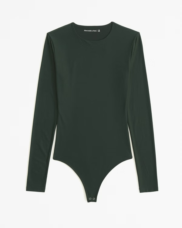 Soft Matte Seamless Long-Sleeve Crew Bodysuit | Abercrombie & Fitch (US)