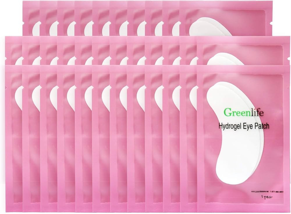 150 pairs GreenLife 100% Naturel Eyelash Extension Under Eye Gel Pads patches kit Collagen (50 15... | Amazon (US)