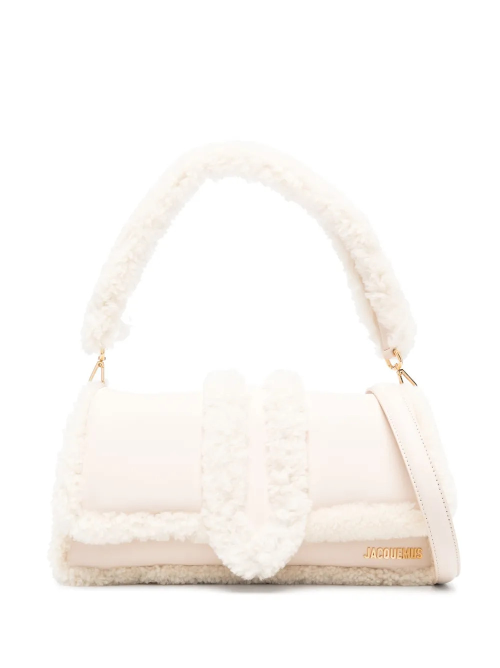 Jacquemus La Bambimou Doux Shearling Shoulder Bag - Farfetch | Farfetch Global
