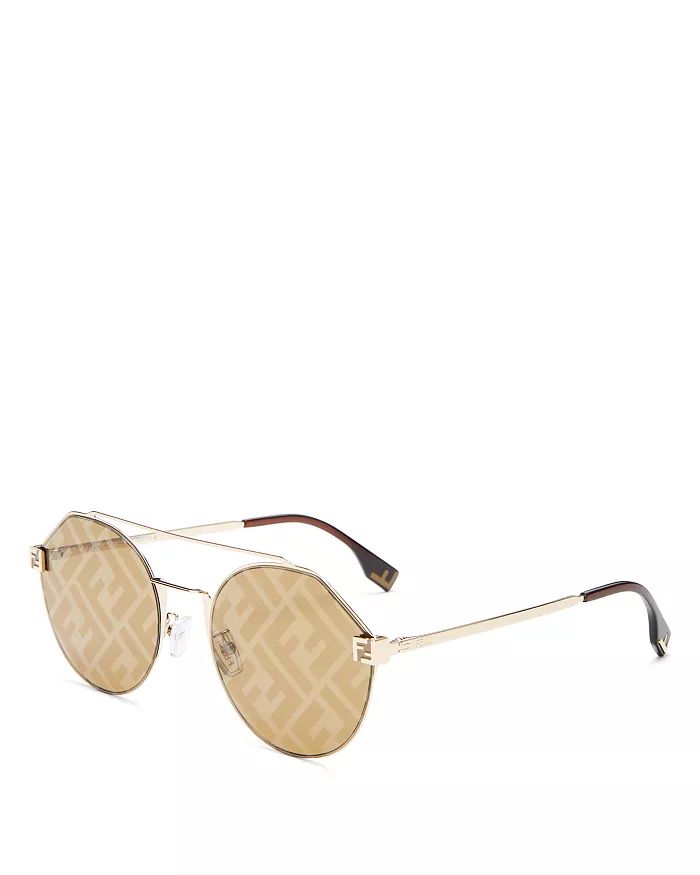 Brow Bar Round Sunglasses, 55mm | Bloomingdale's (US)