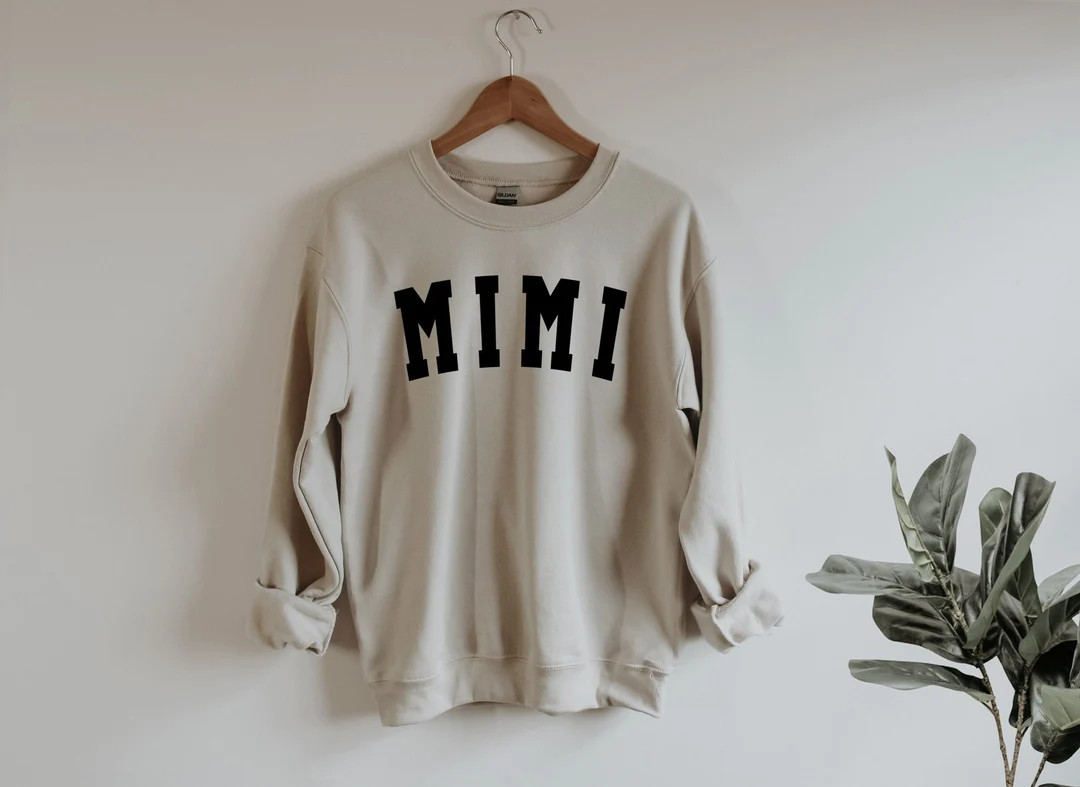 Mimi Grandma Sweatshirt, Grandma mimi Sweatshirt -Cozy Sweatshirt Nana Life, Gift for Grandma, Mo... | Etsy (US)