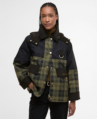 Barbour Women's Elaine Hooded Showerproof Jacket - Macy's | Macy's