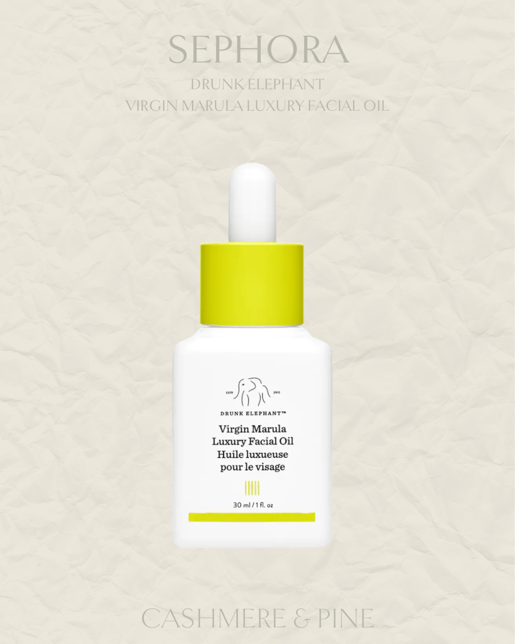 Drunk Elephant Virgin Marula Luxury Face Oil

face oil, antioxidants, vegan, cruelty free, moisturizing, wrinkle reducing

#LTKbeauty #LTKunder100 #LTKFind