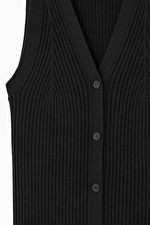 RIB-KNIT V-NECK VEST | COS (US)