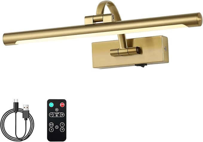 DESOOP Wireless Picture Lights Dimmable Gallery Lighting LED Picture Frame Light with Remote and ... | Amazon (CA)