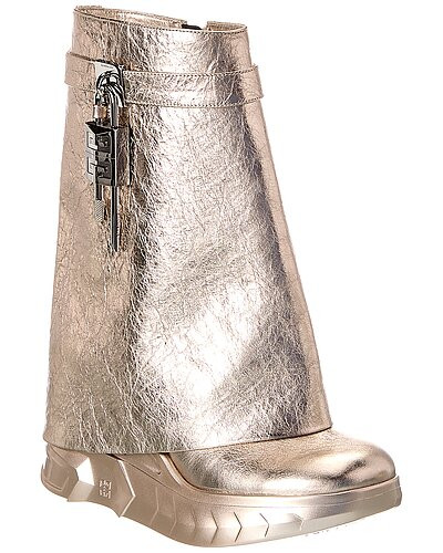 Shark Lock Leather Biker Boot | Gilt & Gilt City