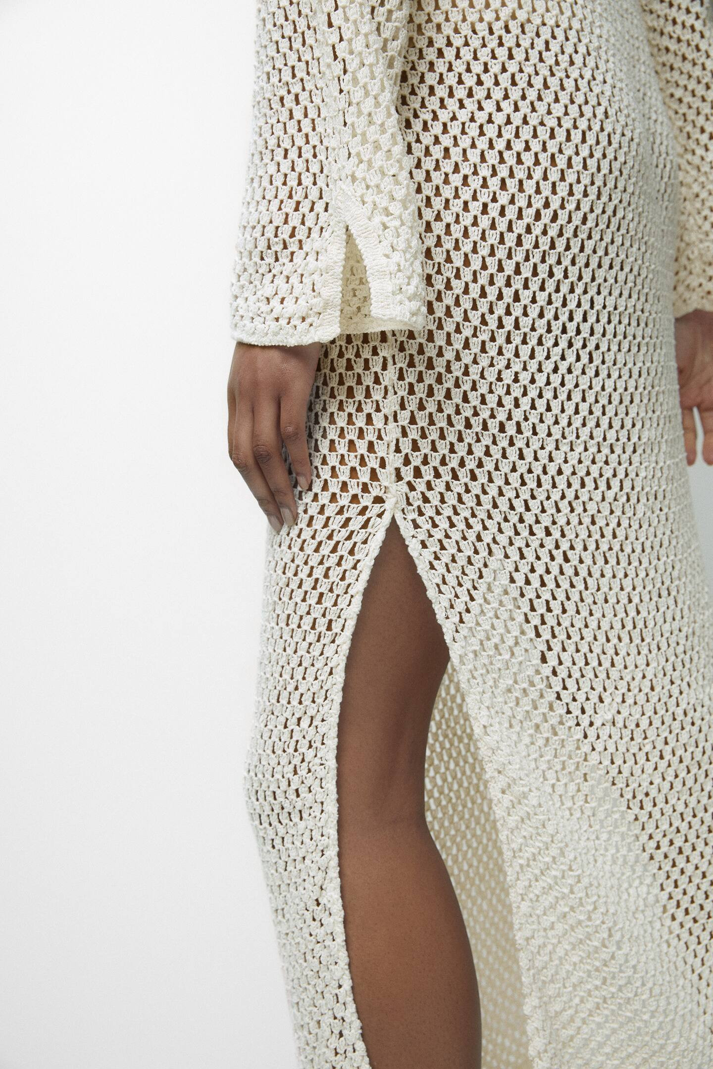 Long crochet dress | PULL and BEAR UK
