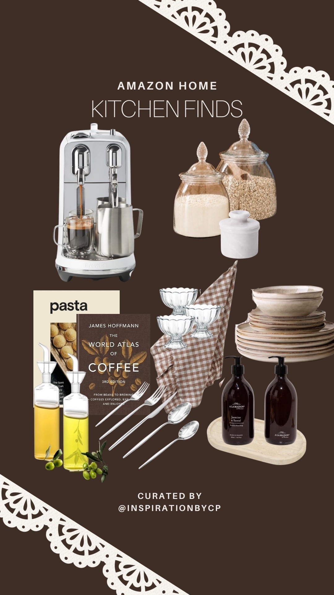 New Kitchen Aesthetic Finds
#coffeemaker #cookbooks #silverware #oilbottles #amazonhome

#LTKSaleAlert #LTKHome #LTKSeasonal