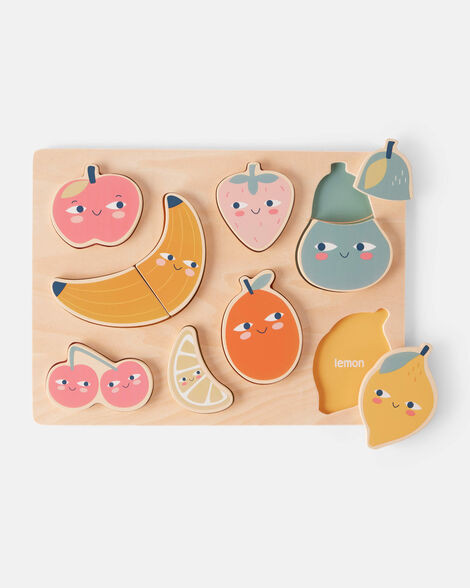 Fruit Puzzle Wooden Activity Toy Set | Carter's Inc