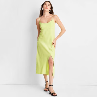 Women's Slip Tank Dress - A New Day™ Light Green XS | Target