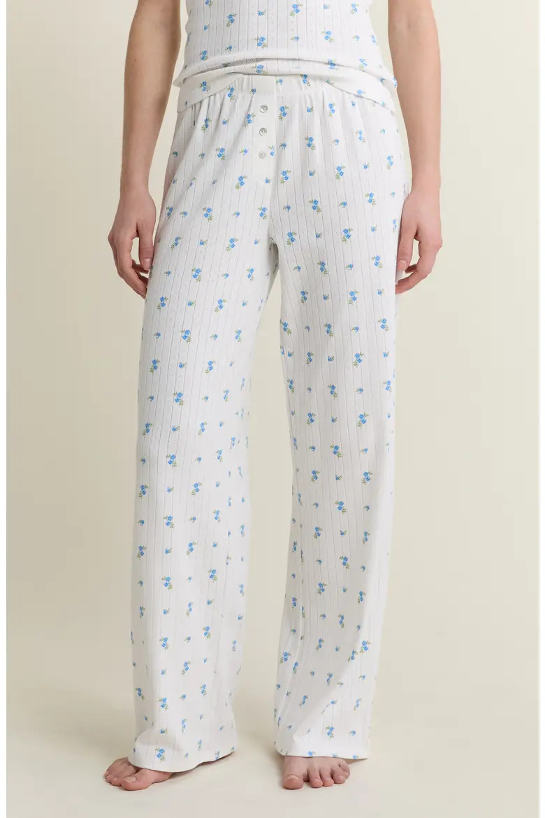 Katell Pointelle Cotton Pajama Pants (Women) | Nordstrom | Nordstrom