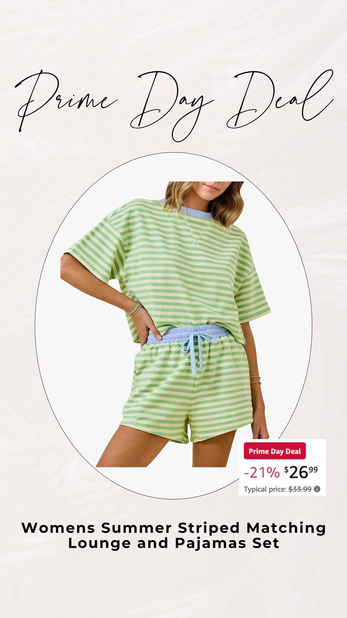Prime day deal!!
Pajama and or loungewear matching set on sale for prime day

#primeday #amazonprimeday #primedeals #matchingset #stripeset
#pajamaset #loungewear

#LTKSaleAlert #LTKSeasonal