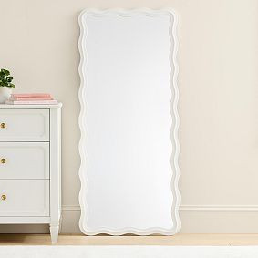 Floor-Length Scalloped Mirror (26"x59") | Pottery Barn Teen