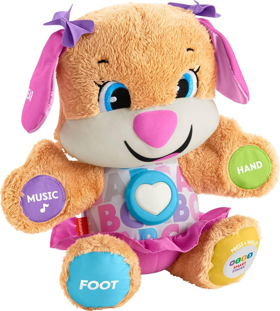 Fisher-Price Baby & Toddler Toy Laugh & Learn Smart Stages Sis Musical Plush with Lights & Phrase... | Amazon (US)