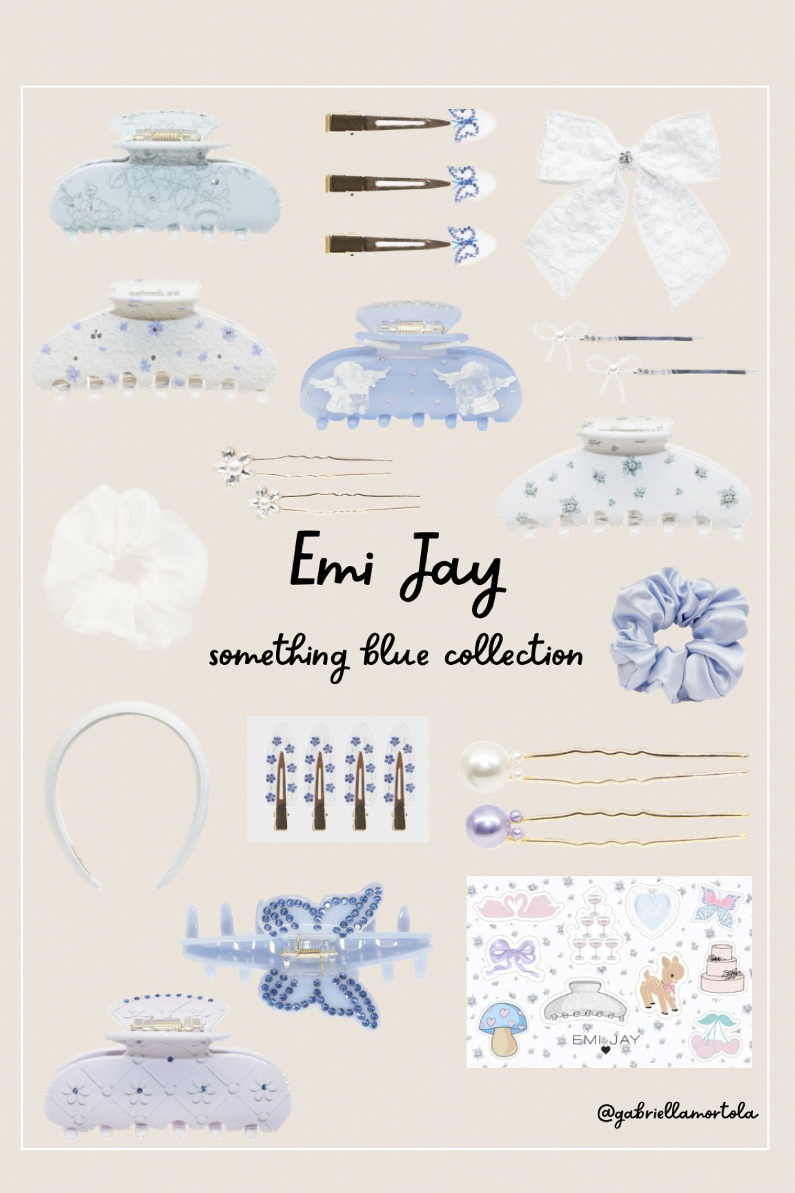 Emi Jay something blue collection 💫🩵🪽 #emijay #emijayhairclips #somethingbluecollection 

#LTKFind #LTKbeauty #LTKGiftGuide