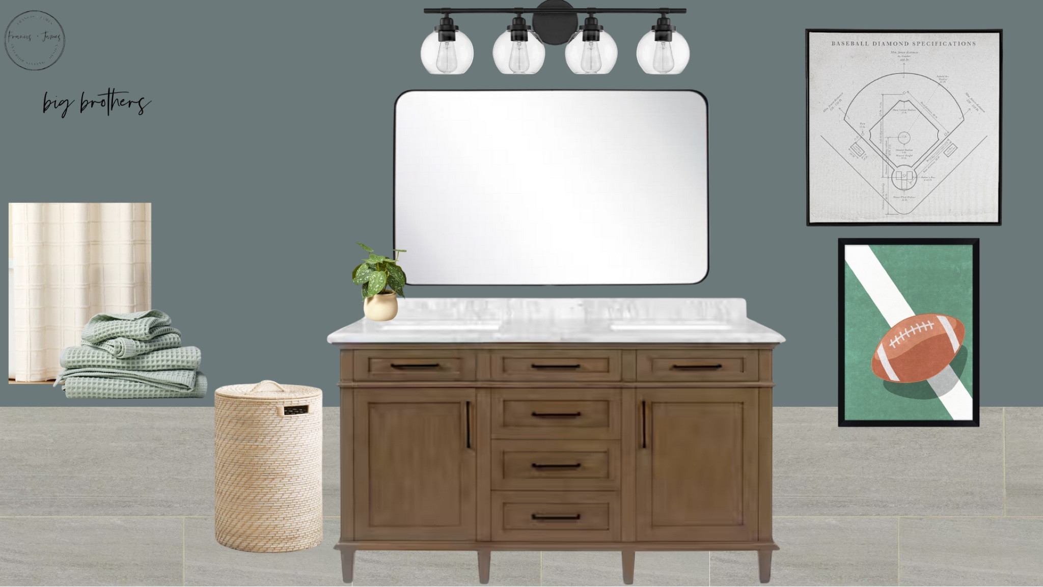 Boys bathroom, tween boys, boy bath, bathroom renovation, bathroom remodel, hamper, bathroom, boys room, boys bathroom, sports room, sports decor, football, football wall art 

#LTKFamily #LTKKids #LTKHome