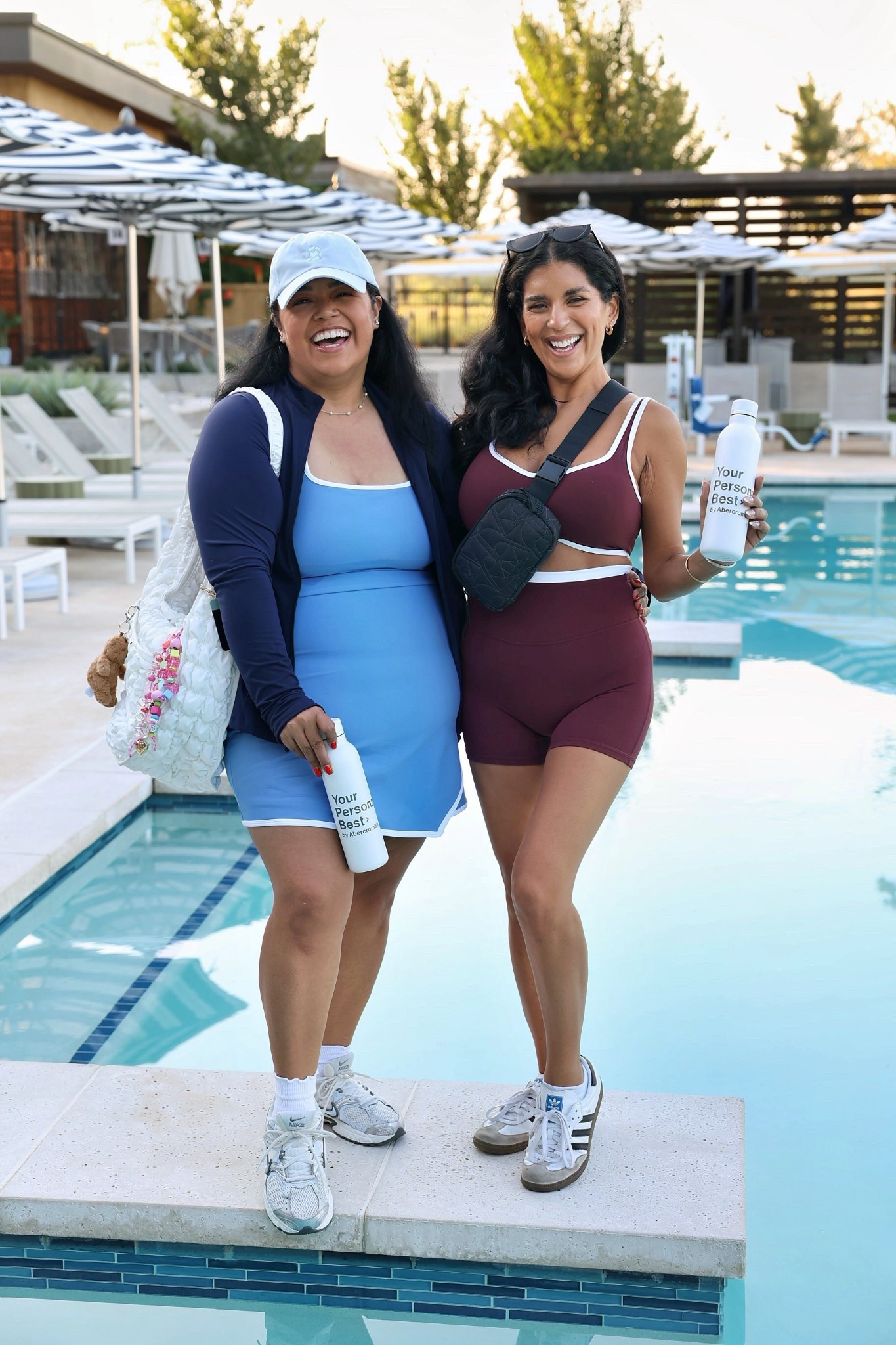 Such a fun morning wellness session! I love this blue athletic dress and slouchy bag! It’s the perfect gym bag! I’m wearing a large in my dress. My shoes are a favorite of mine and they are on sale right now. I took my normal size and I would say they are wide width friendly as well! 

#LTKMidsize #LTKCon #LTKActive