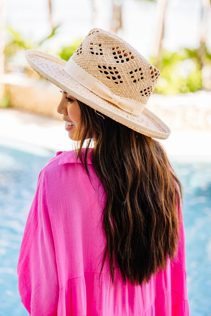 Olive & Pique: Get Them Talking Natural Banded Straw Hat | The Mint Julep Boutique