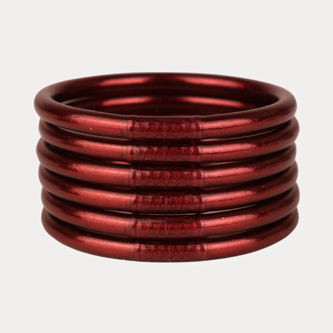 Merlot All Weather Bangles® (AWB®) - Set of 6 | BuDhaGirl